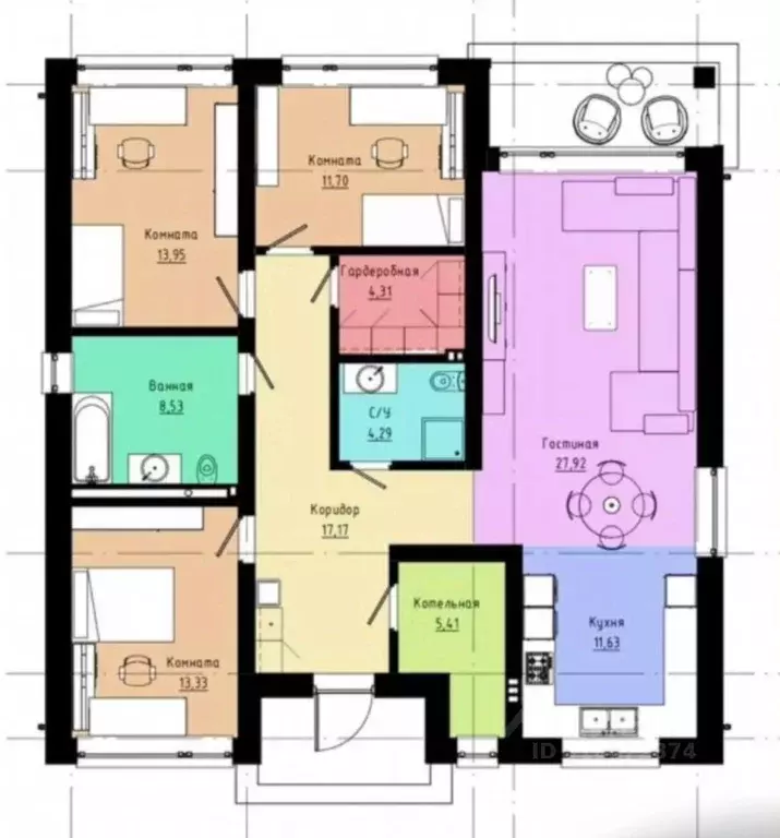 Дом в Ленинградская область, Всеволожский район, Заневское городское ... - Фото 2