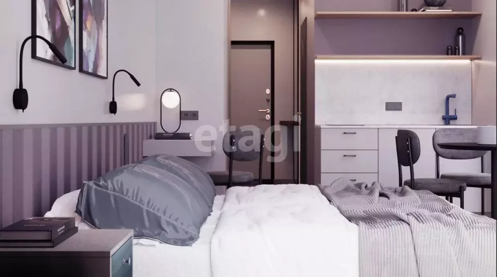 Студия Московская область, Одинцово ул. Чистяковой, 8к2 (23.2 м) - Фото 1