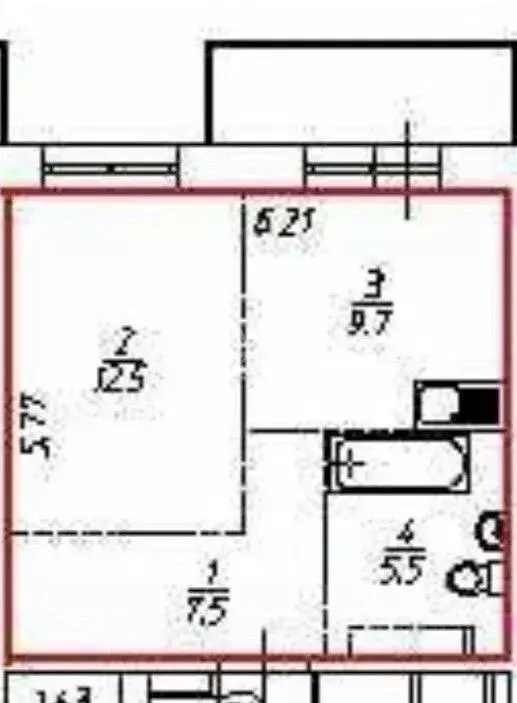 1-к кв. Иркутская область, Иркутск Гравийная ул., 22/6 (35.2 м) - Фото 2
