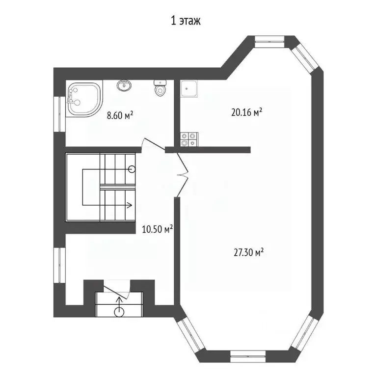 Дом в Тюменская область, Тюмень пер. Молодогвардейцев (172 м) - Фото 2