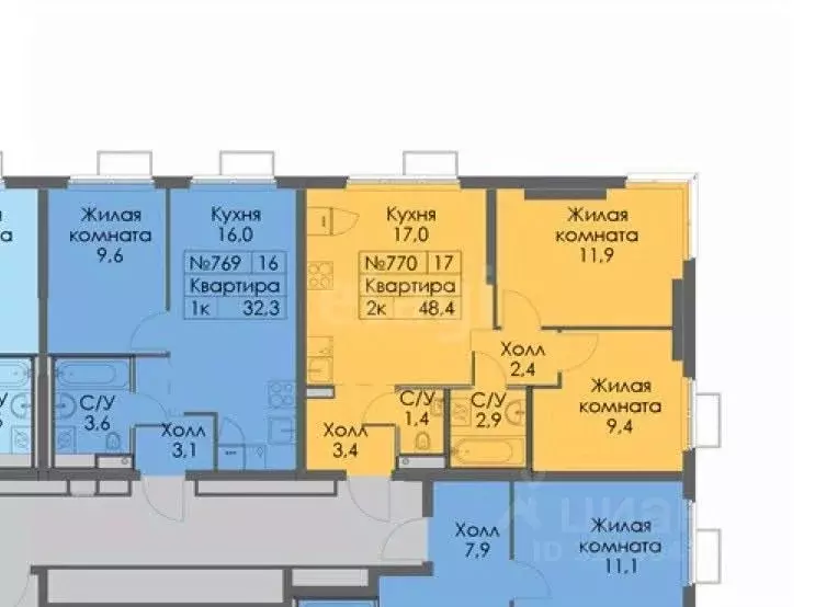 2-к кв. Москва проезд Стройкомбината, 1 (47.5 м) - Фото 0