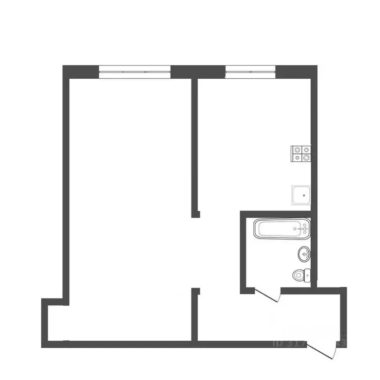 1-к кв. Бурятия, Улан-Удэ ул. Терешковой, 2 (32.1 м) - Фото 1