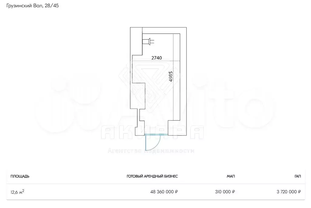 Продажа габ 12,6 м - Фото 0