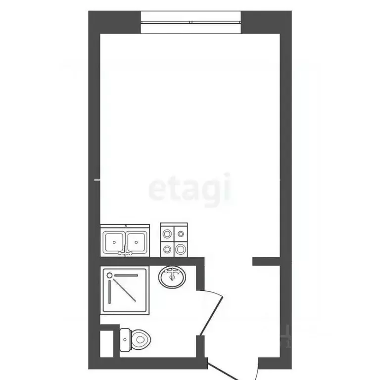 Студия Кемеровская область, Кемерово Лесная Поляна жилрайон, просп. ... - Фото 2