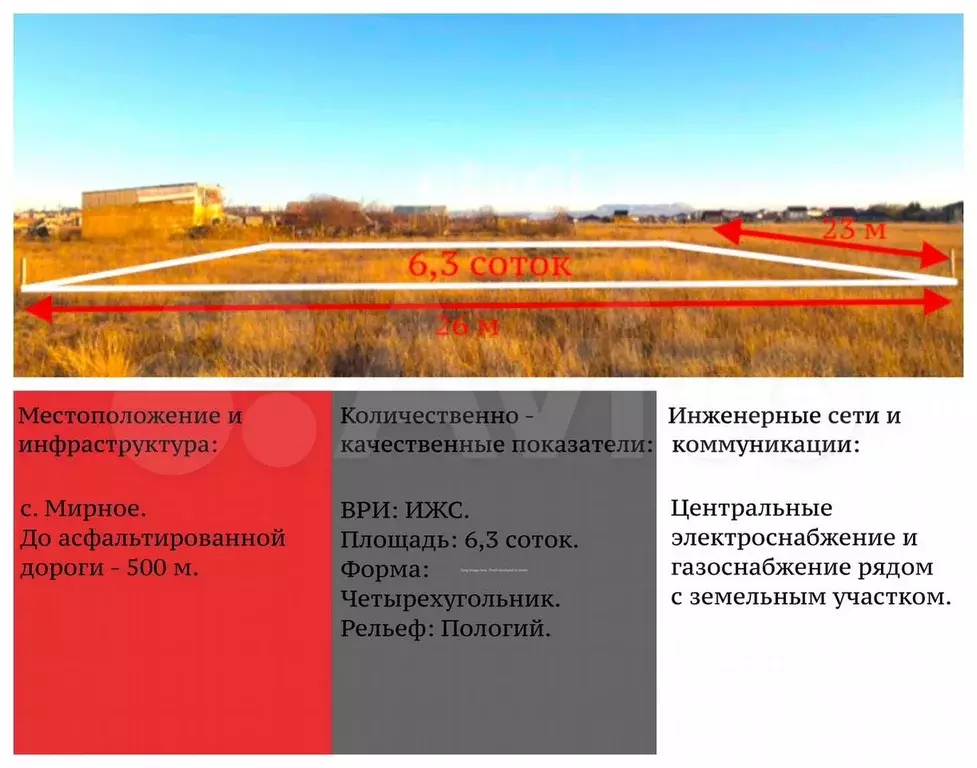 Участок 6,3 сот. (ИЖС) - Фото 0