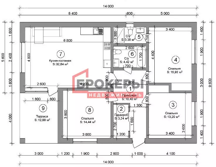 Дом в Севастополь, Лесхозная улица, 71/3 (117 м) - Фото 2