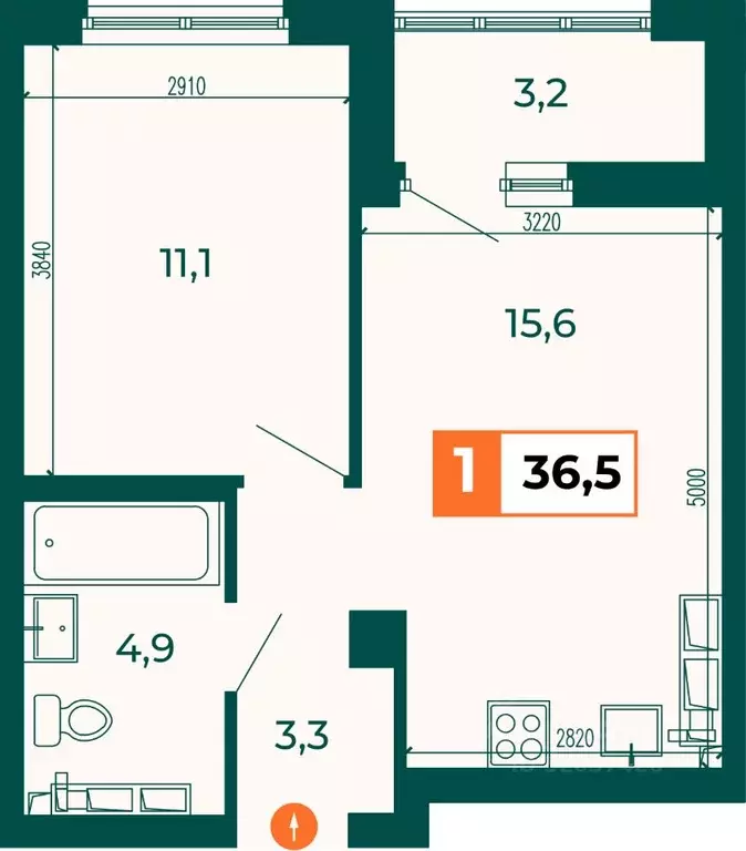 1-к кв. Свердловская область, Екатеринбург ВИЗ жилрайон, Квартал ... - Фото 0
