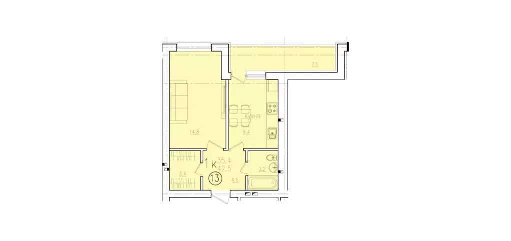 1-к кв. Саратовская область, Энгельс Энгельс-9 мкр, 2 (42.5 м) - Фото 0