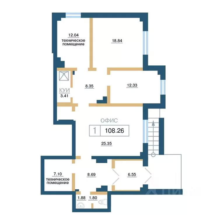 Офис в Красноярский край, Красноярск Нанжуль-Солнечный мкр, ул. ... - Фото 1