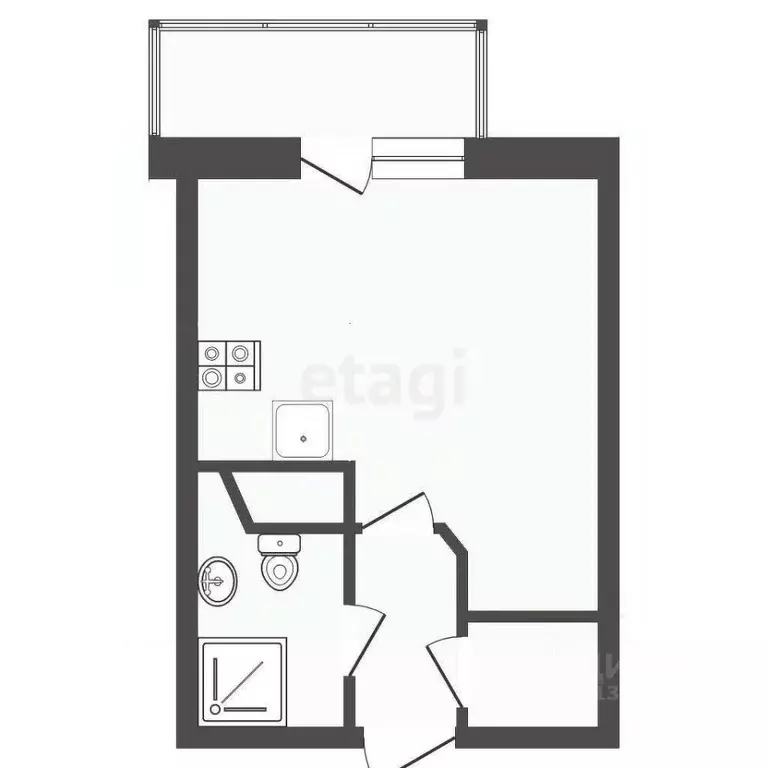 Студия Тюменская область, Тюмень Микрорайон мыс, ул. Судоремонтная, ... - Фото 2