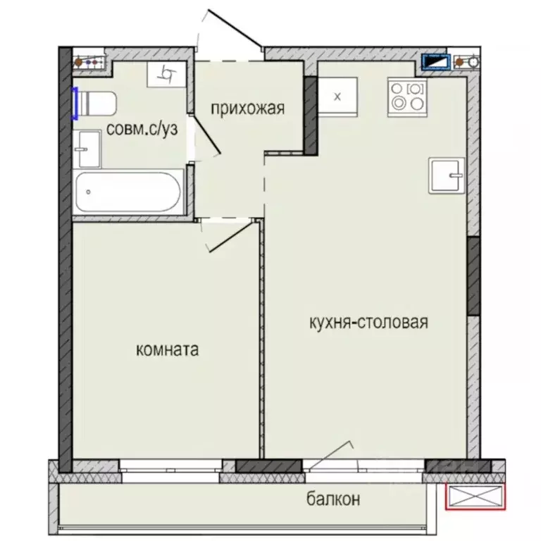 1-к кв. Удмуртия, Ижевск Культбаза жилрайон, 8-й мкр, Ежевика жилой ... - Фото 0