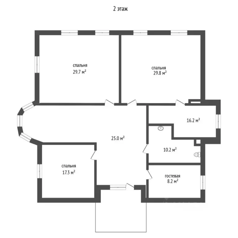 Коттедж в Тюменская область, Тюмень Веселая ул. (300 м) - Фото 2