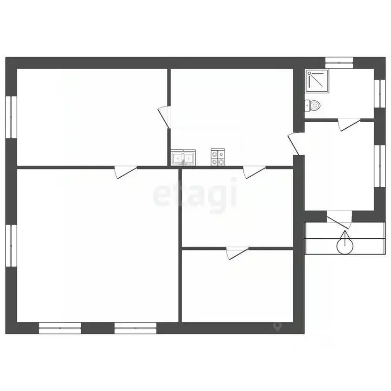Дом в Воронежская область, Борисоглебск ул. Павловского, 173А (74 м) - Фото 1