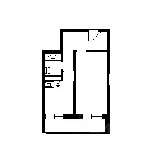 1-к кв. Краснодарский край, Краснодар Круговая ул., 4Вк2 (36.9 м) - Фото 2