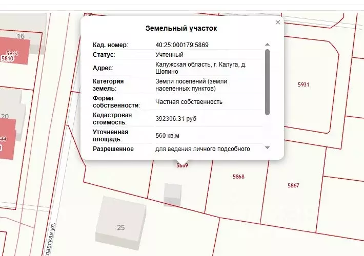 Участок в Калужская область, Калуга городской округ, д. Шопино ул. ... - Фото 2