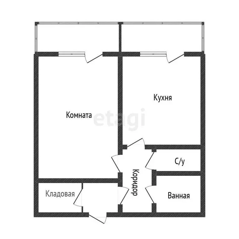 1-комнатная квартира: Белгород, бульвар Юности, 43 (45 м) - Фото 2