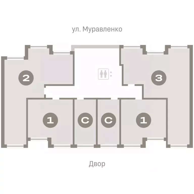 Студия Тюменская область, Тюмень ул. Муравленко, 9к3 (20.07 м) - Фото 1