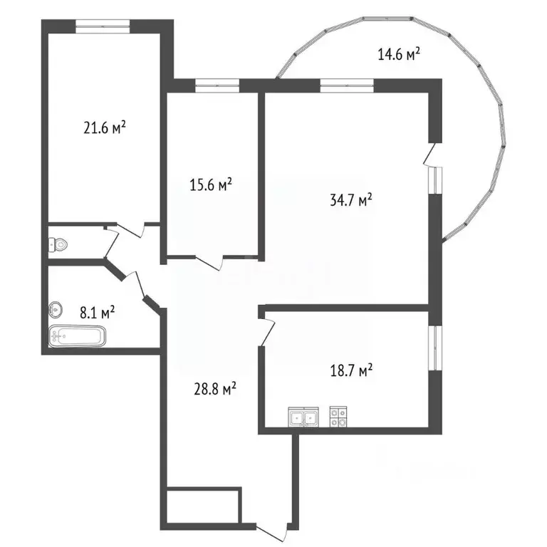 3-к кв. Санкт-Петербург Варшавская ул., 23к2 (131.7 м) - Фото 2