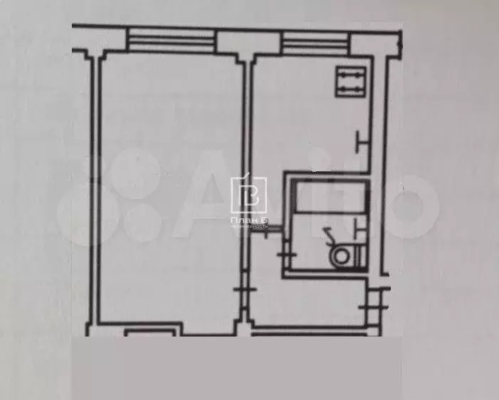 1-к. квартира, 30 м, 1/5 эт. - Фото 0