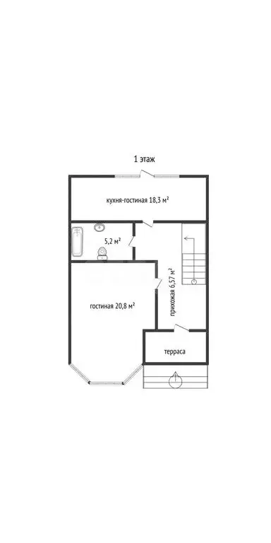Дом в посёлок Российский, улица имени Академика Сахарова, 1/8 (125.1 ... - Фото 1