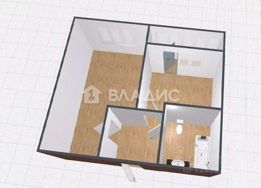 1-к кв. Пензенская область, Пенза Комсомольская ул., 34к2 (28.3 м) - Фото 2