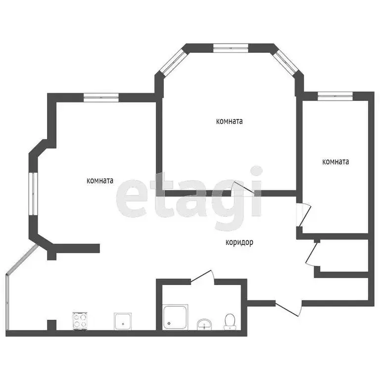 2-комнатная квартира: Тюмень, Первомайская улица, 50 (83.7 м) - Фото 1