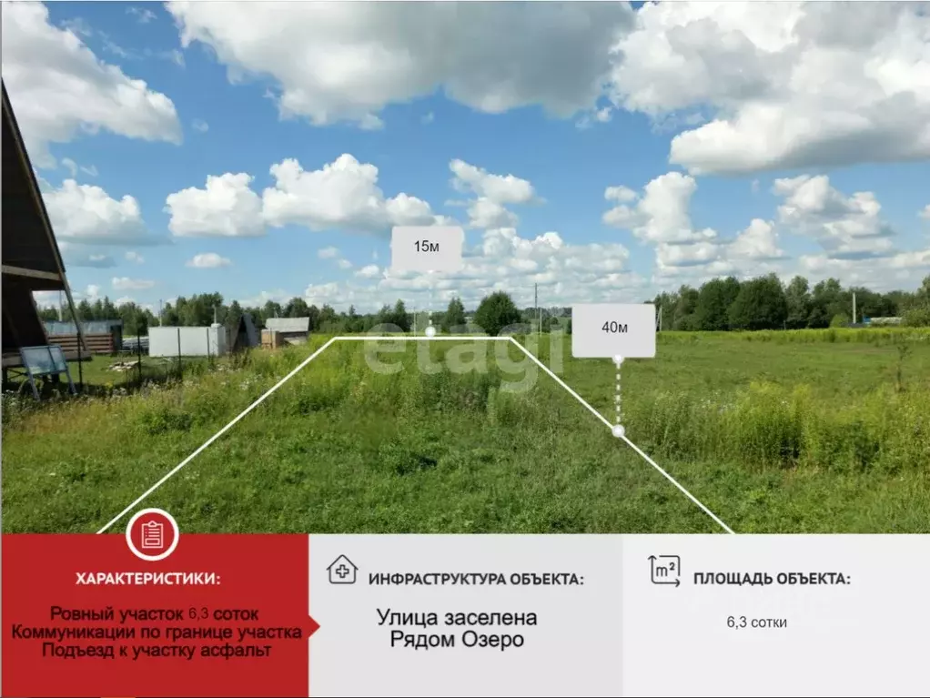 Участок в Брянская область, Брянский район, Снежское с/пос, с. ... - Фото 1