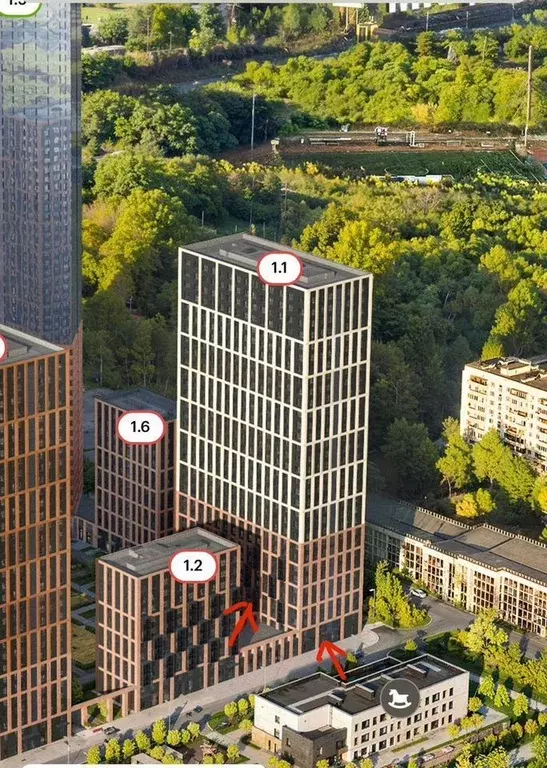 Помещение свободного назначения в Москва Полар жилой комплекс, 1.1 ... - Фото 1