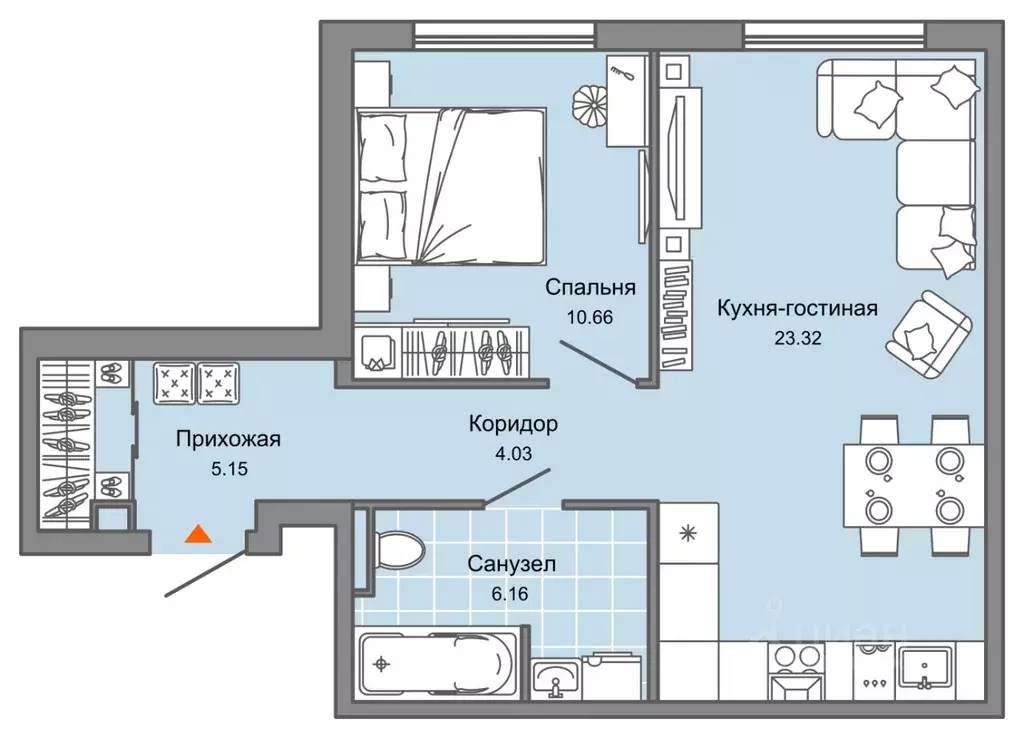 2-к кв. Ульяновская область, Ульяновск Новый Город мкр, Светлые ... - Фото 0