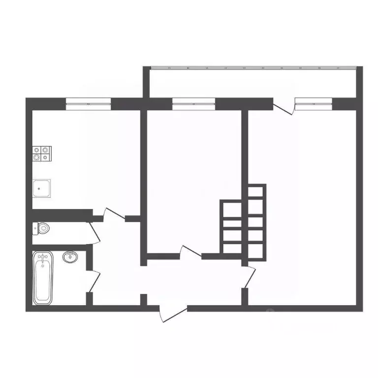 2-к кв. Тверская область, Тверь бул. Гусева, 31 (47.2 м) - Фото 2