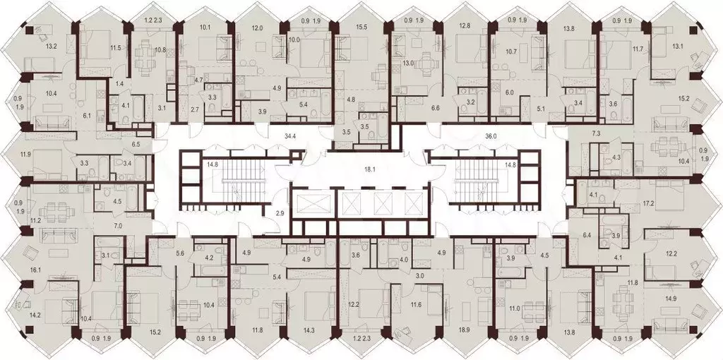 3-к. квартира, 65,6 м, 18/28 эт. - Фото 1