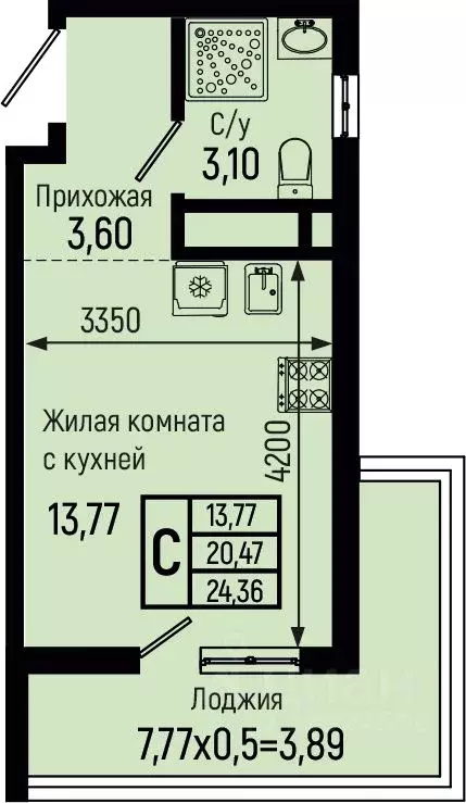 Студия Краснодарский край, Туапсинский муниципальный округ, с. Небуг ... - Фото 0