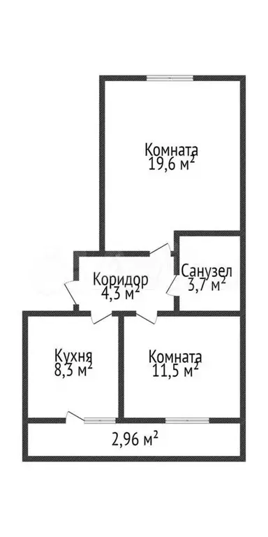 2-к. квартира, 47,3 м, 7/9 эт. - Фото 0