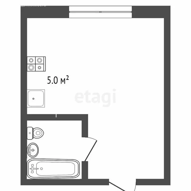 Квартира-студия: Оренбург, улица Конституции СССР, 24/1к2 (23.6 м) - Фото 1