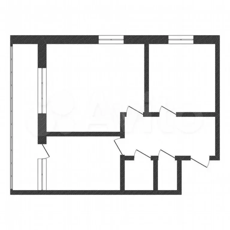 2-к. квартира, 42,4 м, 2/2 эт. - Фото 0