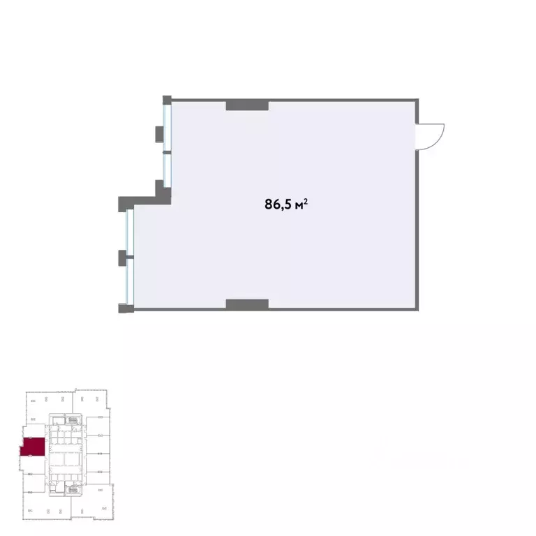 Офис в Москва Кинематографический кв-л,  (87 м) - Фото 2