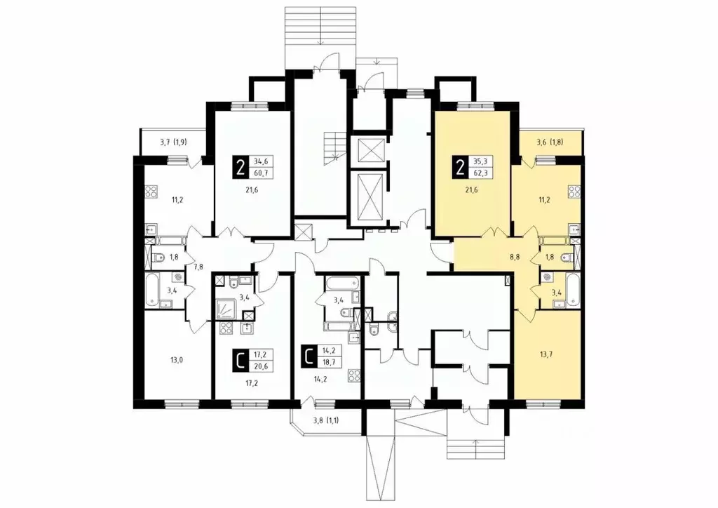 1-к кв. Московская область, Подольск Климовск мкр, ул. Школьная, 43 ... - Фото 1