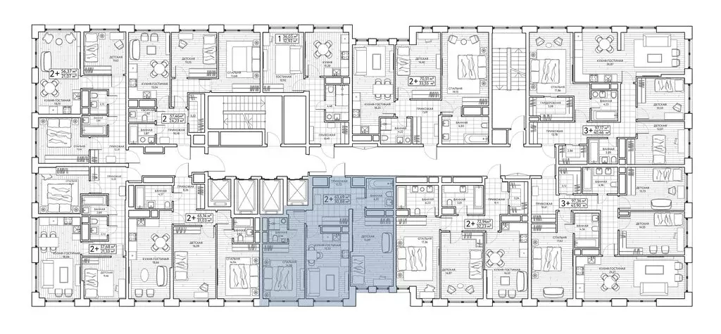 2-комнатная квартира: Москва, Береговой проезд, 3 (63 м) - Фото 2