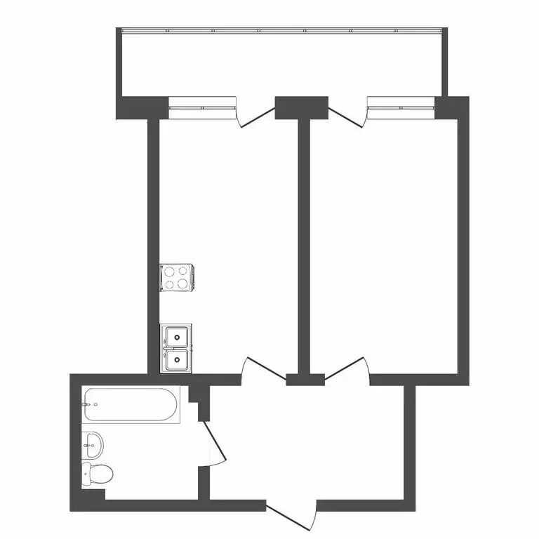 1-комнатная квартира: Тюмень, улица Салтыкова-Щедрина, 58/3 (59.1 м) - Фото 1