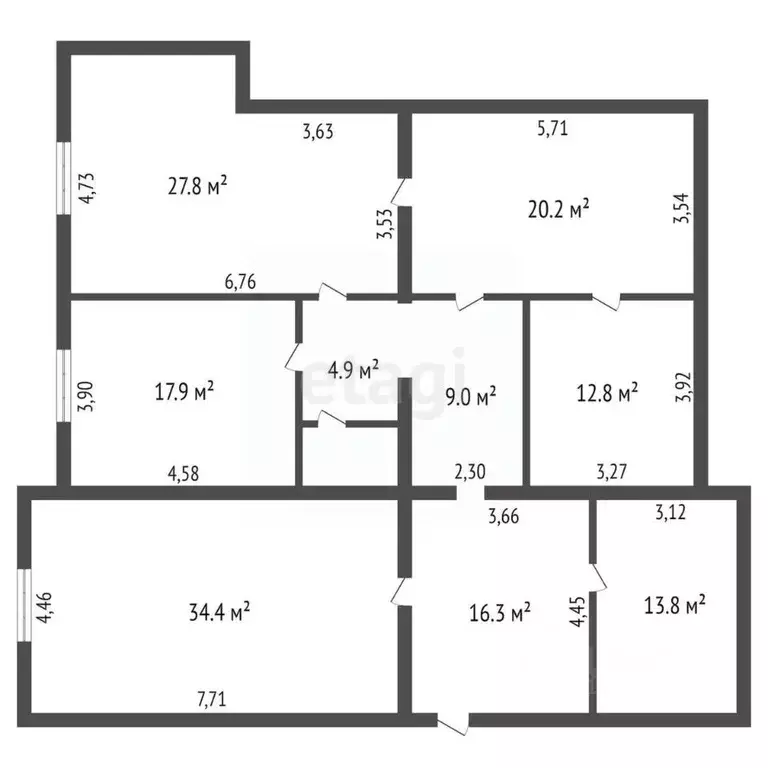 3-к кв. Амурская область, Благовещенск Артиллерийская ул., 17 (159.7 ... - Фото 2