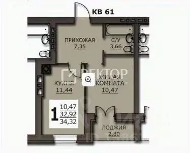 1-к кв. Ивановская область, Иваново ул. Чайковского, 40 (35.0 м) - Фото 2
