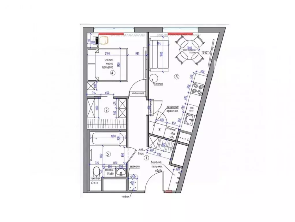 1-к кв. Москва Староалексеевская ул., 5А (44.0 м) - Фото 1