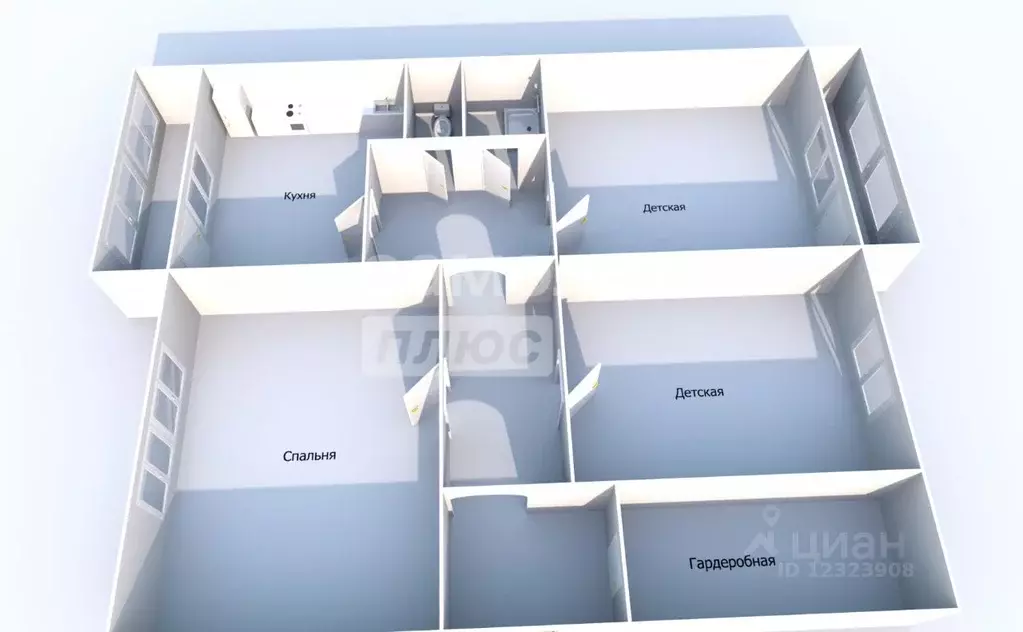 3-к кв. Московская область, Подольск Октябрьский просп., 7а (78.6 м) - Фото 1