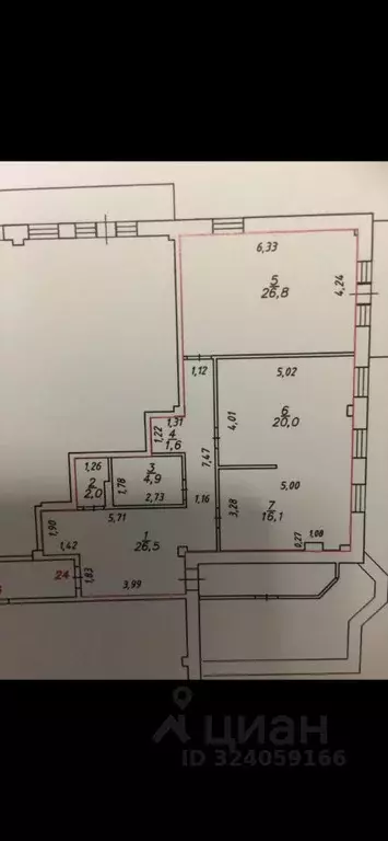 2-к кв. Хабаровский край, Хабаровск Комсомольская ул., 74 (97.9 м) - Фото 1