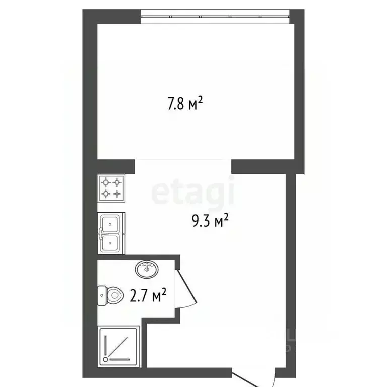 Студия Санкт-Петербург ул. Константина Заслонова, 8Б (19.8 м) - Фото 0