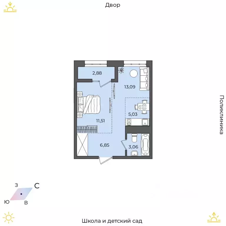 1-к кв. Иркутская область, Иркутский муниципальный округ, Маркова рп, ... - Фото 1