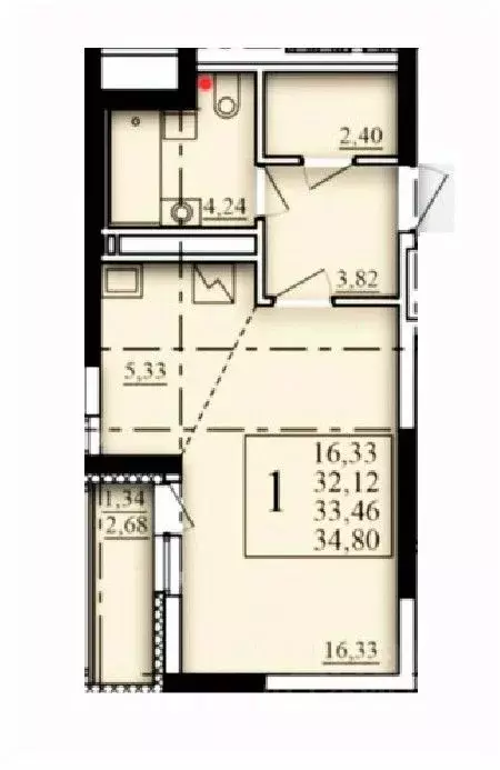 1-к кв. Башкортостан, Уфа Затон-Восточный жилрайон, Паруса жилой ... - Фото 0