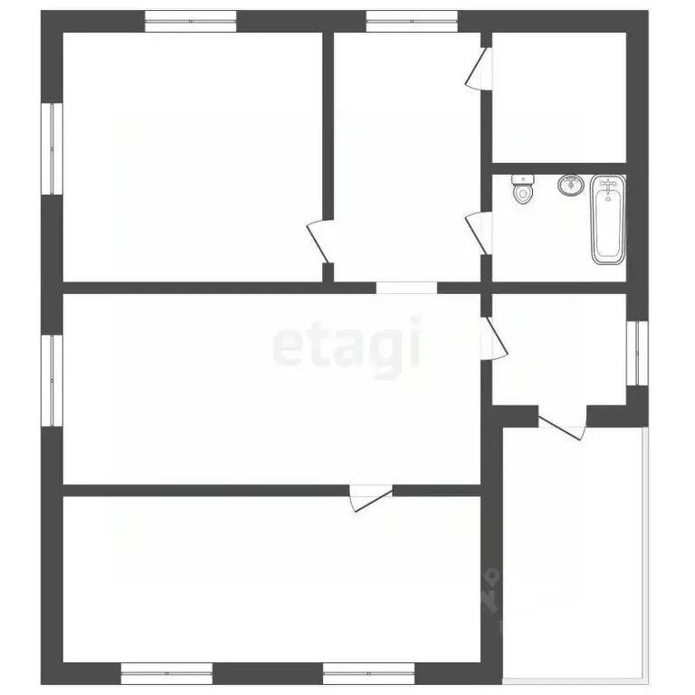 Дом в Ростовская область, пос. Целина 6-я линия (48 м) - Фото 2