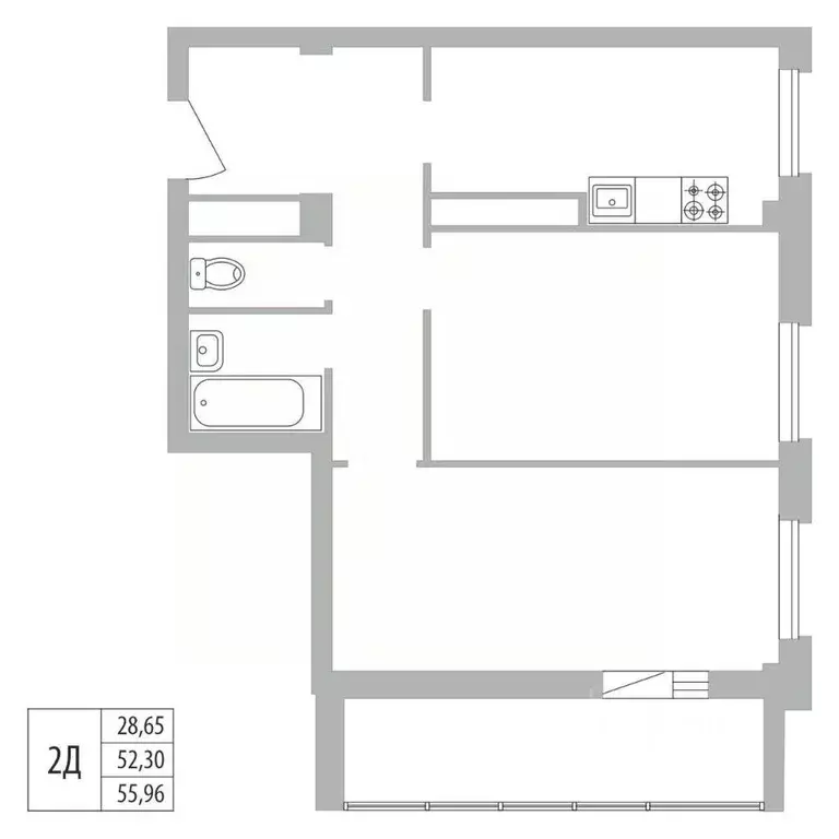 2-к кв. Татарстан, Набережные Челны ул. Раскольникова, 22 (55.96 м) - Фото 0