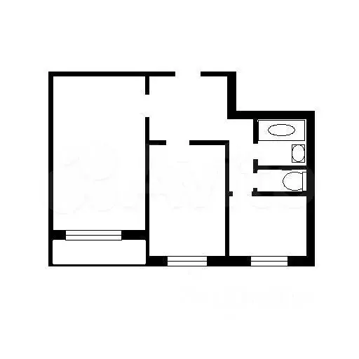 2-к. квартира, 43 м, 5/9 эт. - Фото 0